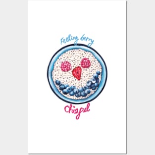 Cute Food Pun - Feeling Berry Chiaful Posters and Art